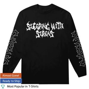 kenny Sleeping With Sirens Merch Emo Metal Black Long Sleeve