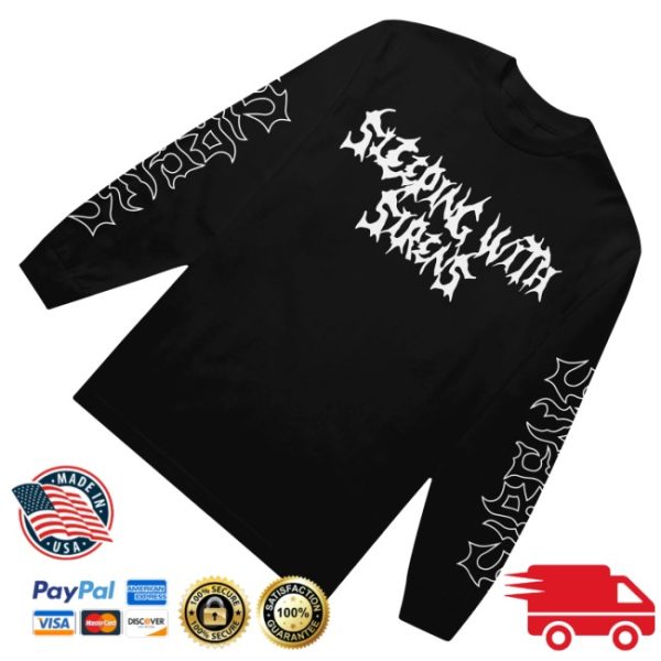 kenny Sleeping With Sirens Merch Emo Metal Black Long Sleeve1