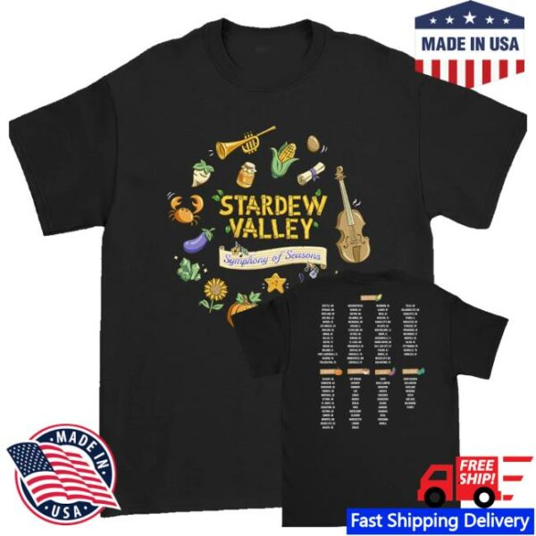 kenny Stardew Valley Concert Merch Shop Store Symphony Of Seasons Tour Black Shirtd
