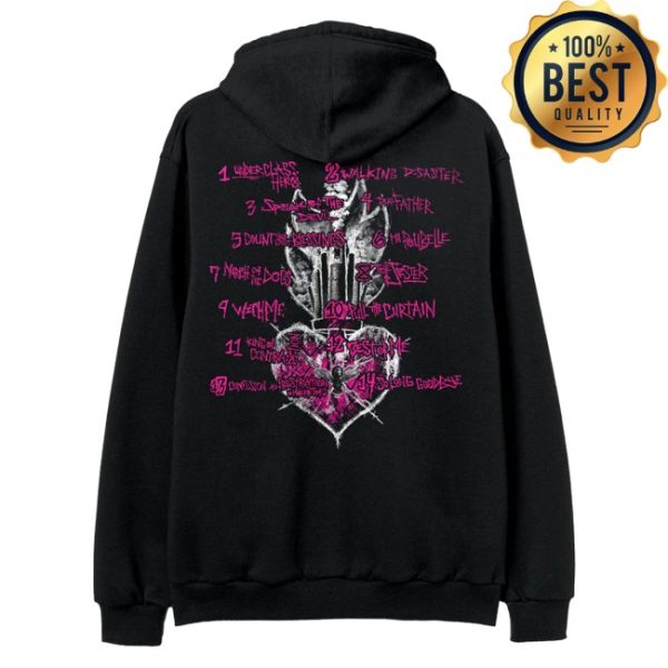 kenny Sum 41 Store Underclass Hero Anniversary Tracklist Zip Hoodie Black