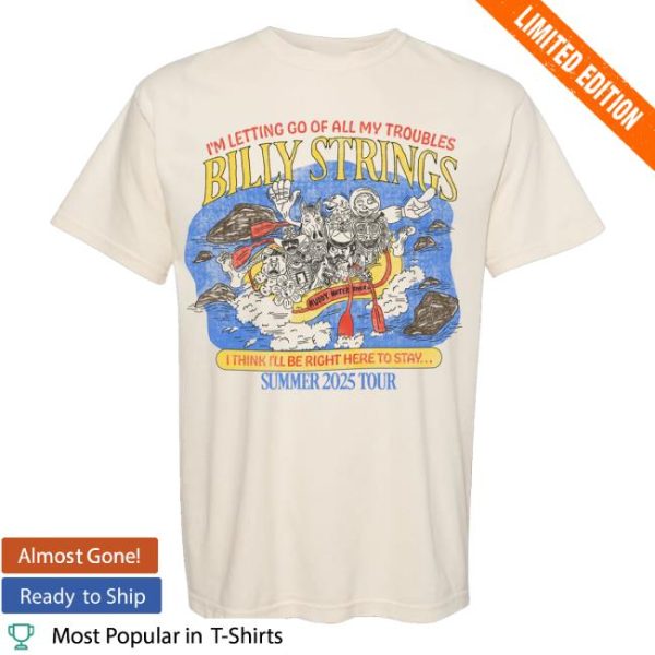 kenny TRC Official Billy Strings Rafting Summer Tour Poster Tee With Dates Hailey Miller Beiden Shirt