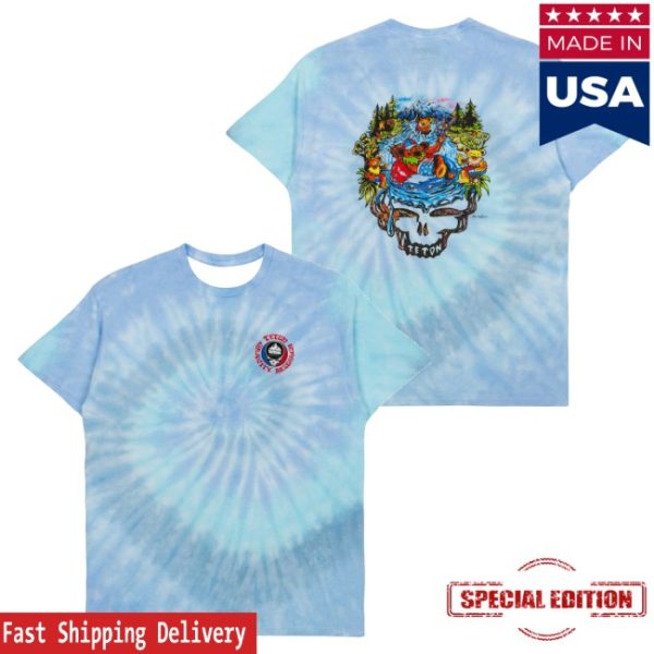 kenny Teton Gravity Research Shop Merch Tgr X Gd River Bear Tee Blue Tie Dye1