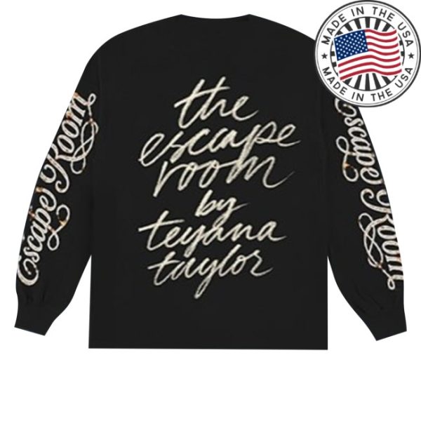 kenny Teyana Taylor Merch Store Script The Escape Room By Teyana Taylor Long Sleeves