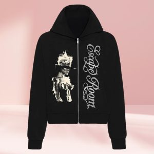 kenny Teyana Taylor Merch Teys Note Zip Hoodie In Black