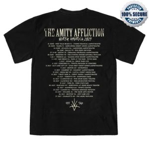 kenny The Amity Affliction Merch Rune Black Shirt