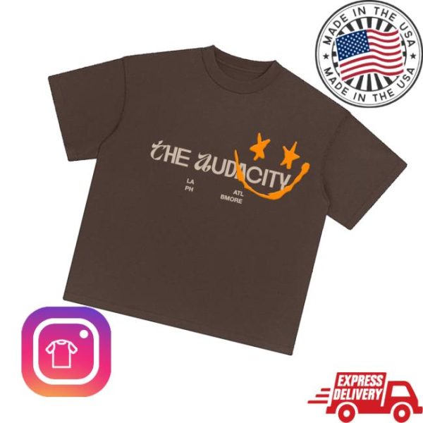 kenny The Audacity World Merch Store Shop Black Boxy Heavyweight Teev