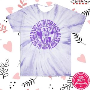 kenny The Beatles Merch Store Shop Purple Tie Dye All You Need Is Love T Shirt