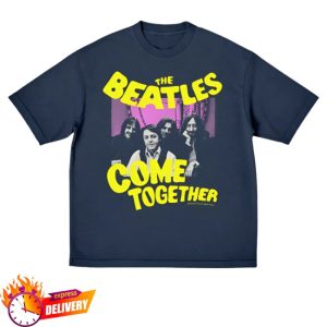 kenny The Beatles Store Merch Come Together Distressed Navy Shirt