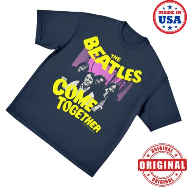 kenny The Beatles Store Merch Come Together Distressed Navy Shirt0