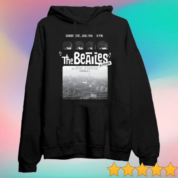 kenny The Beatles Store Merch Shea Stadium Anniversary Black Hoodie0