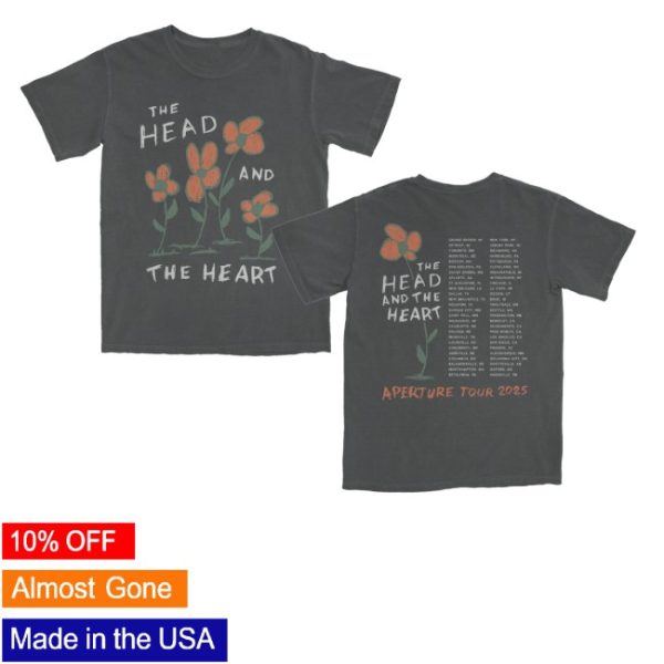 kenny The Head And The Heart Merch Store Thath Flower Tour Dated Shirtcc