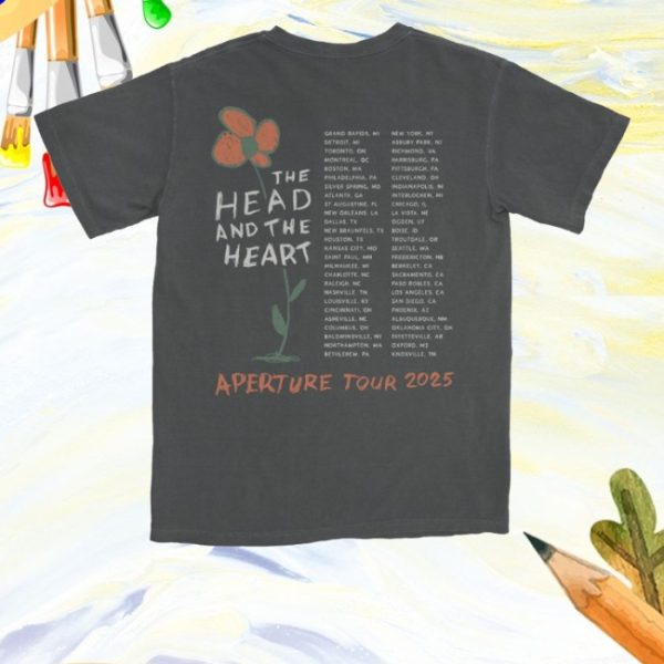 kenny The Head And The Heart Merch Store Thath Flower Tour Dated Shirts