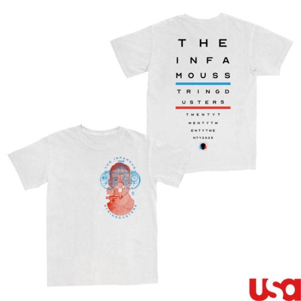 kenny The Infamous Stringdusters Merch The Infamous Stringdusters Eye Test Shirt0