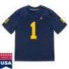 kenny The M Den Shop Merch Michigan Wolverines 1 Donaven Mcculley Student Athlete Blue Football Jersey