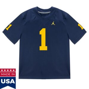 kenny The M Den Shop Merch Michigan Wolverines 1 Donaven Mcculley Student Athlete Blue Football Jersey kenny The M Den Shop Merch Michigan Wolverines 1 Donaven Mcculley Student Athlete Blue Football Jersey