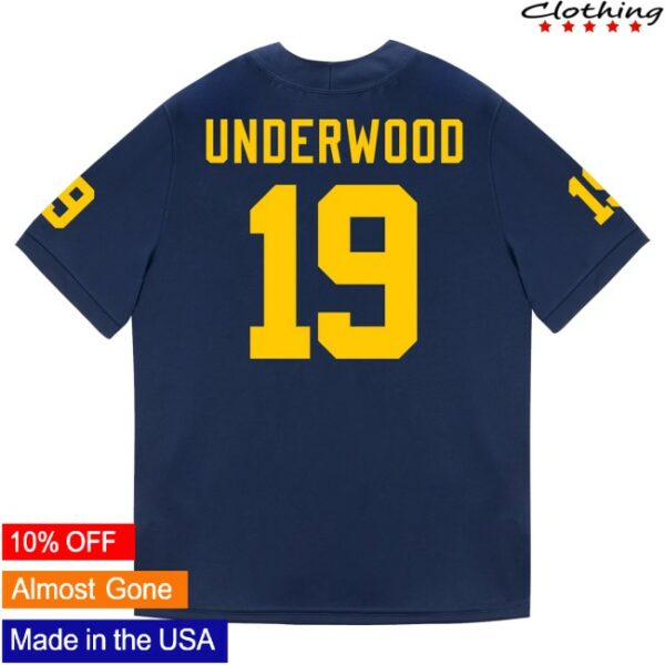 kenny The M Den Shop Merch Michigan Wolverines 19 Bryce Underwood Student Athlete Blue Football Jersey1