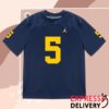 kenny The M Den Shop Merch Michigan Wolverines 5 Anthony Simpson Student Athlete Blue Football Jersey