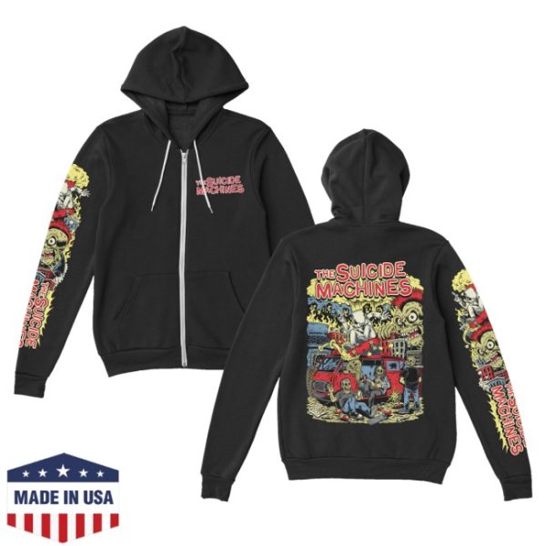kenny The Suicide Machines Merch Skate Zip Up Hoodie0