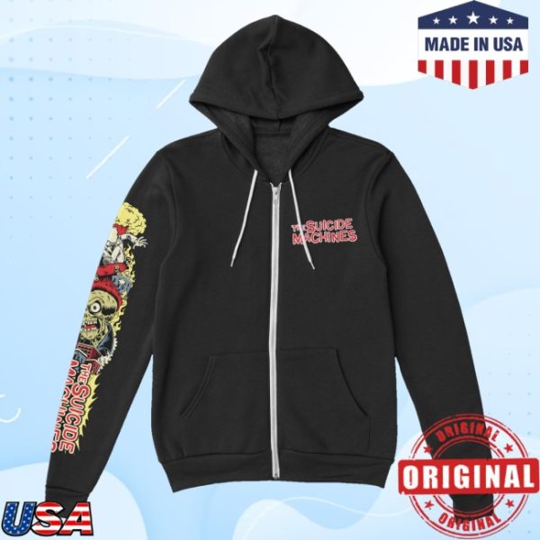 kenny The Suicide Machines Merch Skate Zip Up Hoodie1