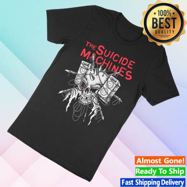 kenny The Suicide Machines Merch Skull Radio Tee1