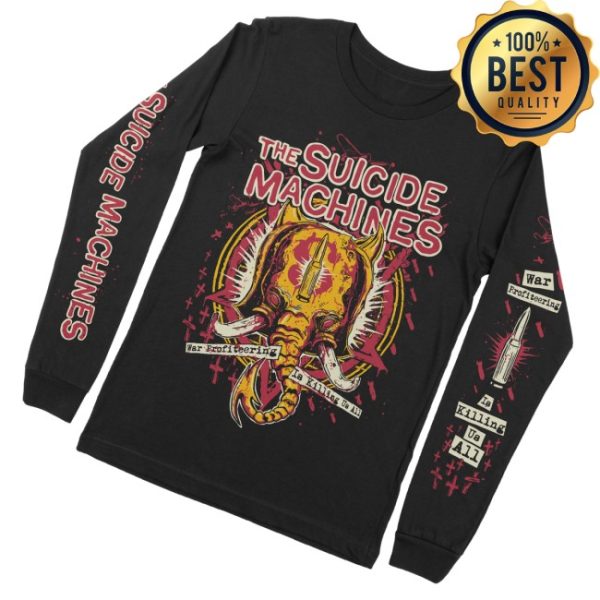 kenny The Suicide Machines Merch War Profiteering Is Killing Us All Long Sleeve1