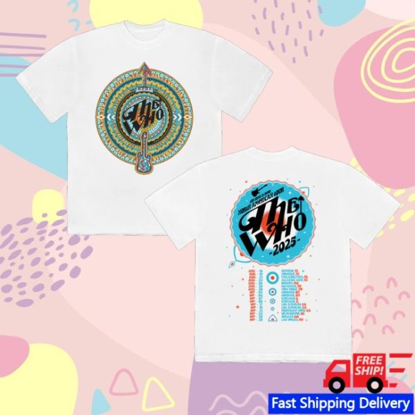 kenny The Who Merch Store The Song Is Over Guitar Arrow Dateback Shirtsc