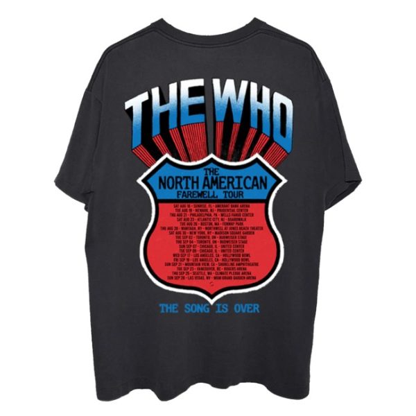 kenny The Who Merch Store The Song Is Over North America Highway Dateback Shirts