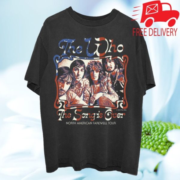 kenny The Who Merch Store The Song Is Over North America Photo Dateback Shirt