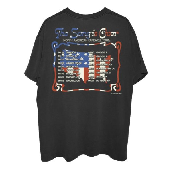 kenny The Who Merch Store The Song Is Over North America Photo Dateback Shirts