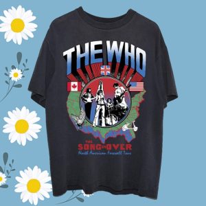 kenny The Who Merch The Song Is Over North America Highway Dateback Shirt1