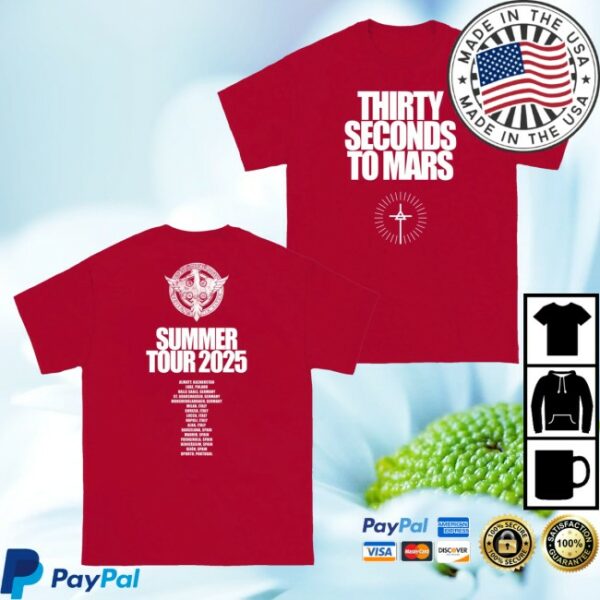 kenny Thirty Seconds To Mars Merch Summer Tour 2025 Tee0