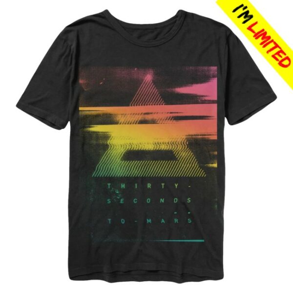 kenny Thirty Seconds To Mars Merch Triad Smear Multicolor Tee