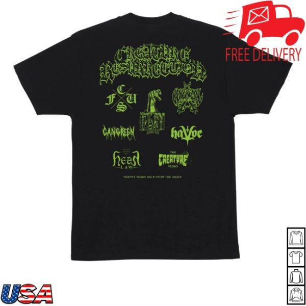 kenny Titus Merch Store Creature Resurrection Xx Heavyweight Shirts