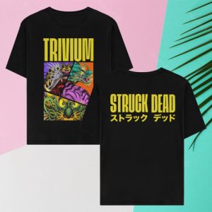 kenny Trivium Store Merch Struck Dead Black Shirt kenny Trivium Store Merch Struck Dead Black Shirt