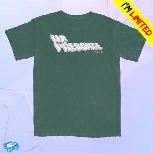 kenny Warner Music Store Merch Logic No Pressure Broken Logo Green Shirt