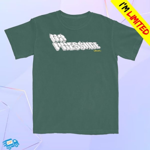 kenny Warner Music Store Merch Logic No Pressure Broken Logo Green Shirt