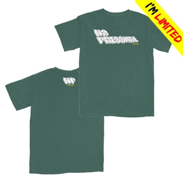 kenny Warner Music Store Merch Logic No Pressure Broken Logo Green Shirt0