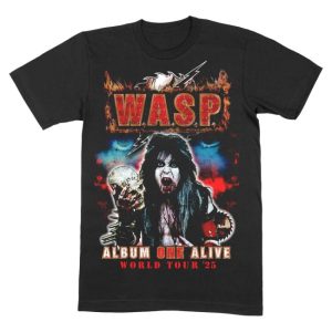 kenny Wasp Merch Album One Alive Blackie World Tour 2025 Official Black Shirt1