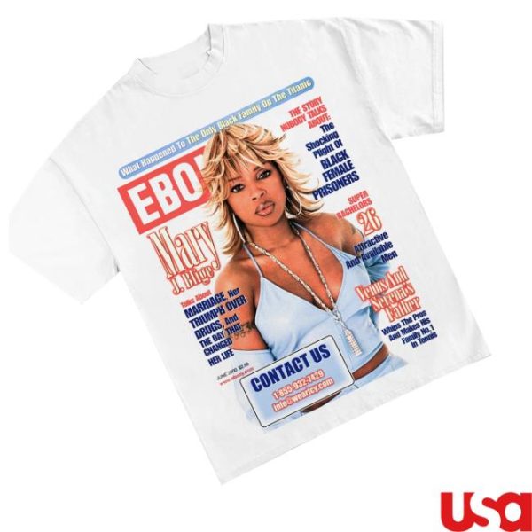 kenny Wear Icy Merch Shop Store Mary J Blige Ebony Graphic Shirtd