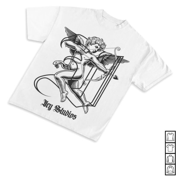 kenny Wear Icy Merch Store Cupid White Graphic Shirts