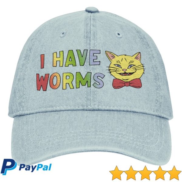 kenny Webworm Merch I Have Worms Denim Hat