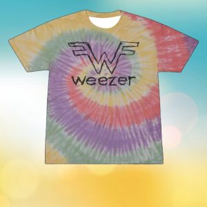 kenny Weezer Merch Store Scribbles Logo Tie Dyed Shirt