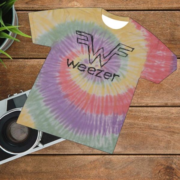 kenny Weezer Merch Store Scribbles Logo Tie Dyed Shirts
