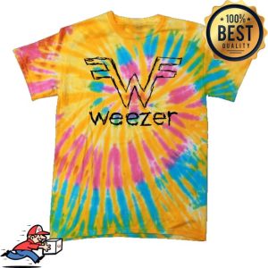 kenny Weezer Web Scribbles Logo Tie Dyed Shirt