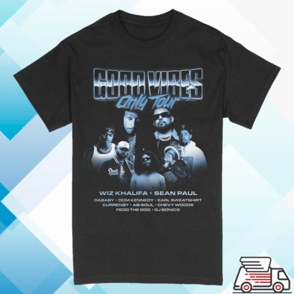 kenny Wiz Khalifa Merch Good Vibes Only Tour Photo Tee0