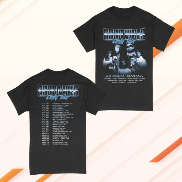 kenny Wiz Khalifa Merch Good Vibes Only Tour Photo Tee1