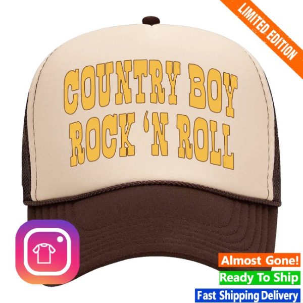 kenny Wyatt Ellis Merch Country Boy Rock N Roll Trucker Hat