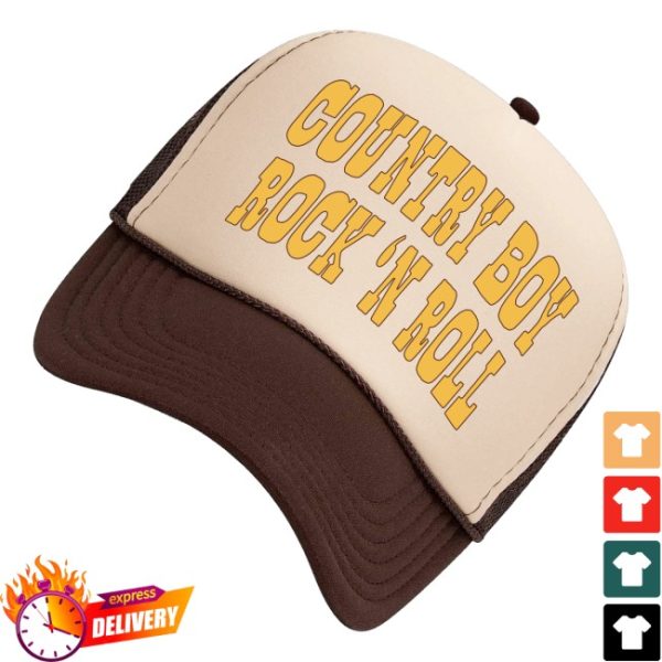 kenny Wyatt Ellis Merch Country Boy Rock N Roll Trucker Hat0