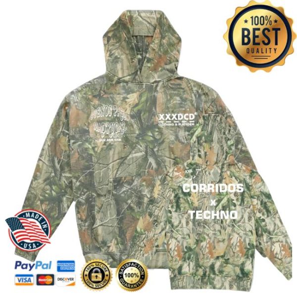 kenny Xxxdcd Merch Shop Store Corridos X Techno Forest Hoodiess