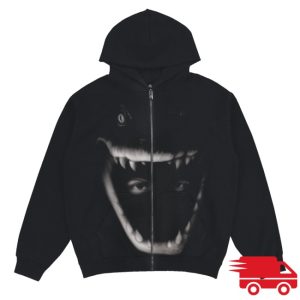 kenny Yeat Official Store Dangerous Summer Jaws Zip Hoodie